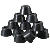 Protezione in gomma nera per 12 pezzi, 25x20x15mm, per piedi di sedie, tavoli, stampelle e mobili