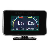 12 V 24 V 4 In1 LCD Carro Alarme Digital Medidor de Voltímetro Óleo Pressão De Combustível Da Água Temp