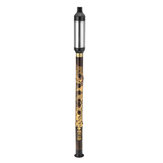 Flauta chinesa de madeira de bambu G/F chave Bawu de bambu roxo natural com padrão de dragão chinês