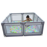 Bioby 1,5x1,5M Kinderspielplatzmöbel Baby Laufgitter Bett Barriere Sicherheitsmodulare faltbare Baby Park Baby Krippe Ball Pool Zubehör