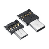 2Pcs USB-C 3.1 Type C Stecker auf USB Buchse OTG Adapter Konverter für Gamecontroller Handy Tablet