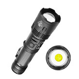XANES® 1700 XHP70 / XHP99 USB-wiederaufladbare Zoom-Taschenlampe Super hell zum Camping, Jagen und taktischen Einsatz mit 18650 Akku