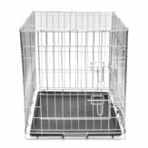 Dog crate collapsible L metal