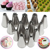 14 boquillas de acero inoxidable para decorar pasteles y repostería