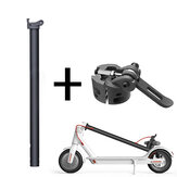 Black Folding Pole + Base Replacement Spare Parts For M365 Electric Scooter