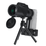 Telescópio monocular 10X HD lente óptica ao ar livre Telescópio de visão noturna Tripé Clipe para telefone