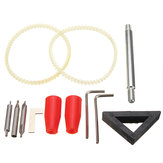 12-teiliges Zubehör für vertikale Schlüsselmaschinen, Bohrer, 2,5 x 6 mm, HSS-AL-Schlüssel, Reparaturgürtel