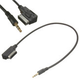 Ami mmi para 3.5mm cabo adaptador de áudio mp3 aux macho para Audi A3 / A4 / A5 / A6 / Q5 vw mk5