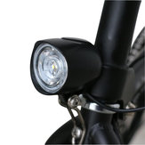 Luz delantera de bicicleta BIKIGHT de voltaje amplio universal de 36-48V y 400LM de luz destacada incorporada con bocina de 80db.