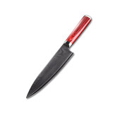 Couteau de chef FINDKING en acier inoxydable damas de 8 pouces avec manche en bois de couleur couteau damas