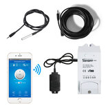 SONOFF® TH10 TH16 Smart WIFI Switch Monitoring Temperatuur Vochtigheid Wifi Smart Switch Domotica Kit Werkt met Alexa Google Home