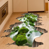 Αυτοκόλλητο δαπέδου Stream Floor Decor 3D, αφαιρούμενα τοιχογράφια με βινύλιο τέχνης, διακόσμηση σπιτιού