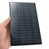 2 stuks 18V 2,5W Mini Polykristallijn Zonnepaneel Fotovoltaïsch Paneel voor DIY