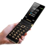 TKEXUN M2 Plus 3G WCDMA Réseau Flip Phone 5800 mAh 3,0 pouces Double Écran Tactile Blutooth FM Double Carte SIM Flip Feature Phone