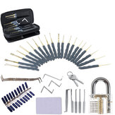 44 Pcs Lock Repair Sets Unlocking Practice Lock Pick Key Extractor Padlock Kit