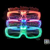 Okulary z diodami LED Gogle Świecące Okulary Błyskawiczny Rave Okulary Party Świecące Zabawki