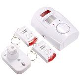 2 In 1 Beweging Draadloos Infrarood Beveiliging Alarm Chime Alarm Home Detector Met Afstandsbediening + Houder