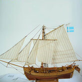 Сборная модель лодки из дерева 'Building DIY Fishing Boat Decoration Kits Toy Gift'