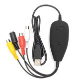 EZCAP USB captura de vídeo e áudio, reprodutor VHS TV para PC, criador de DVD
