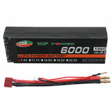 XF POWER 7.4V 6000mAh 100C 2S LiPo Battery T Deans Plug for RC Drone