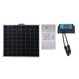 Kit de painel solar Mono de 120W para carregamento de baterias em casa e acampamento com controlador de 20A