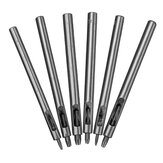 Conjunto de 6 perfuradoras de couro em aço de 0,5-3mm, ferramenta de artesanato para fazer perfurações em cintos e peças de couro