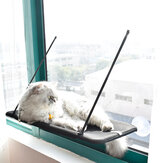 Rede de plástico para gatos com ventosa para pendurar em janela