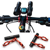 Fahrrad Doppel-Lenkererweiterungshalter aus Kohlefaser für erweiterte 31,8MM Licht-Halterung.