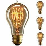 Série Rétro Edison de Lampes à Filament de Tungstène AC230V E27 de Kingso, 6 Pièces, 40W, Filament de Tungstène à Fil Rond