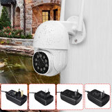Câmera de segurança doméstica inteligente IP CCTV HD PTZ WIFI 1080P sem fio para uso externo com visão noturna