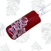 Silver Hollow Out Butterfly 3D Nail Art Stickers Decal Decoration 