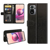 Bakeey for Xiaomi Redmi Note 10/Redmi Note 10S Case Magnetic Flip with Multiple Card Slot Foldable Stand PU Leather Shockproof Full Cover Protective Case Non-Original