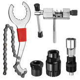 Conjunto de ferramentas de remoção, reparação e instalação de eixo de corrente de bicicleta de montanha 5 em 1