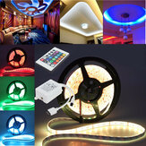 10M/15M/20M 5050 RGB Tira de luz LED resistente al agua DC12V+Control remoto IR de 24 teclas para uso en interiores y exteriores