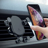 Support voiture pour téléphone FLOVEME, montage sur grille d'aération, verrouillage automatique par gravité, rotation à 360° pour iPhone XS Max