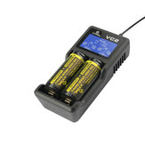 XTAR VC2充電器、LCDスクリーン表示付き、18650 26650バッテリー用