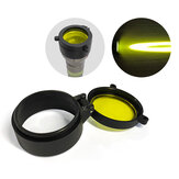 LIMINTOP 2 LEP 42 mm Şeffaf Sarı Kapsül Lens Kapağı Flip Up Koruma Kapak Sarı Objektif Kapağı