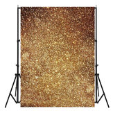 Fondo in vinile dorato con glitter per fotografia di dimensioni 3X5 piedi, accessorio per studio fotografico