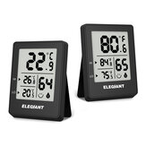2PCS ELEGIANT Monitor de Umidade de Temperatura Interna Digital Termômetro Higrômetro