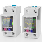 1P Tuya AC50-320V Счетчик умного энергопотребления таймера Smart Life Din Rail WIFI KWh мощности мониторинга