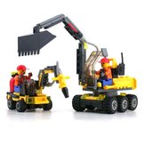 KAZI Presente Educacional Máquina Escavadora do Bloco de Apartamentos #6092 Inquietação Brinquedos 192Pçs
