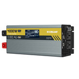 Excellway 1000W-6000W (Spitzenwert) Power Inverter 220V-50HZ DC 12V/24V Konverter mit LCD-Display, Dual AC-Steckdosen, Doppel-USB-Autoladegerät für Auto, Zuhause, Laptop, LKW