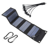 70W 15W Rated Foldable USB Solar Panel Portable Folding Waterproof Solar Panel Charger Outdoor Mobile Power Battery Charger