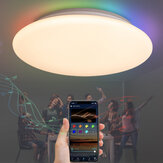 [EU Direct] MARPOU Smart Music Led Ceiling Lamp With Alexa/Google RGB Decorative luminaires Ceiling Lights Support Voice/App/Remote Control For Dinning Room Living Room