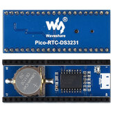 Catda® Pico RTC Clock-Erweiterungsplatinenmodul mit hochpräzisem DS3231-Chip und 12C-Schnittstelle für Raspberry Pi Pico