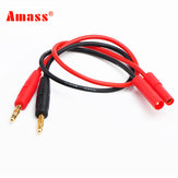 Amass 4MM बुलेट Banana Connector 14AWG 30CM चार्जिंग केबल वायर