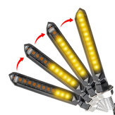 1 τεμ. Κίτρινο/Κόκκινο LED φλας μοτοσικλέτας με ακολουθία φωτός