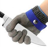 Roestvrijstalen snijbestendige handschoen met metalen gaas, voedselveilig voor keukenkoken / houtbewerking / slagersvlees snijden
