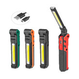 COB Front+Side LED 270° Drehbares Arbeitslicht mit magnetischem Tail, Faltbare Taschenlampe und USB-Ladefunktion