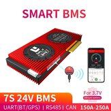DALY BMS 7S 24V 150A 200A 250A 3.7V 18650 BMS Inteligente Bluetooth 485 para Dispositivo USB CAN NTC UART Software Placa de Proteção de Bateria Li-on BMS